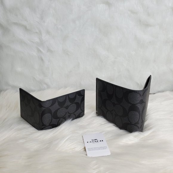 COACH COMPACT ID WALLET IN SIGNATURE CANVAS - Picture 5 of 5